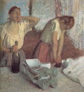 Edgar Degas Ironing clothes works painting
